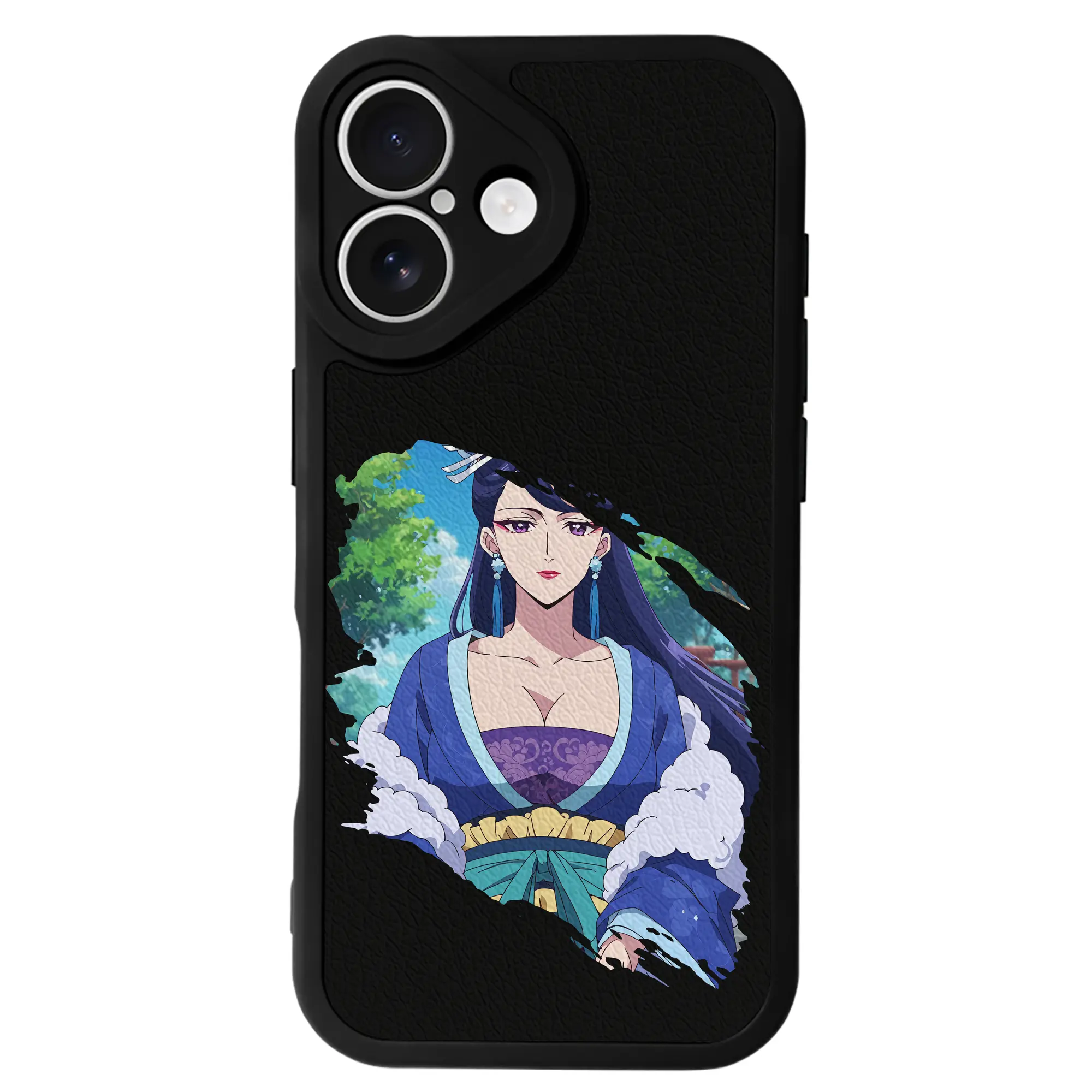 薬屋のひとりごと グッズ,梨花妃 - IPhone 16シリーズ対応 ・ シリコンスマホケース ・ レザー調 ・ 高精度フィット ・ 耐衝撃 ・ ワイヤレス充電対応 ・ 精密カット